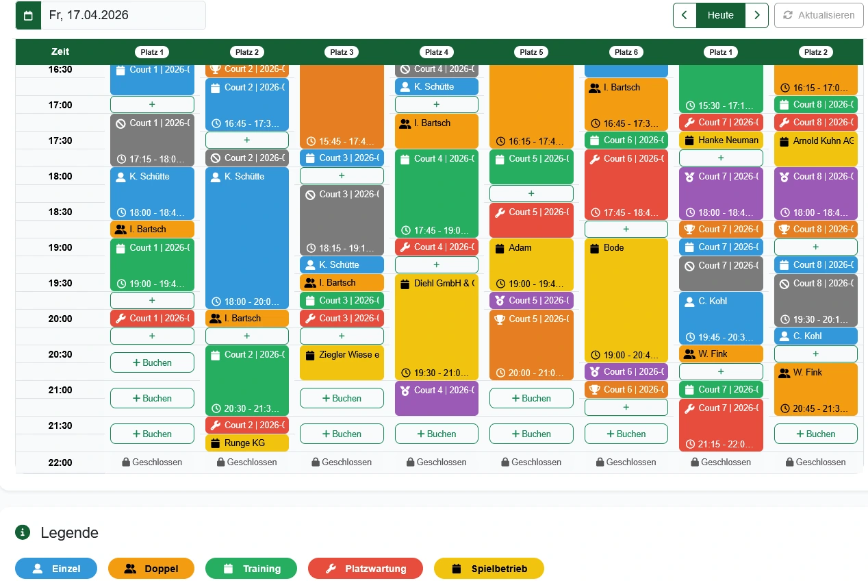 Dummybild für Platzbuchung